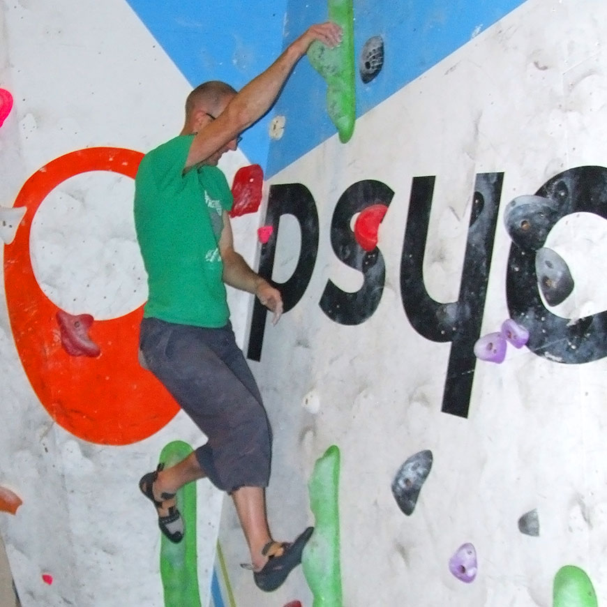 ARC training at a climbing wall