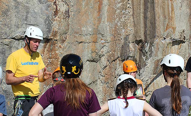 Group climbing session in sunny Dorset!